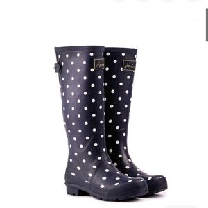 ⚡JOULES polkadot tall rain boots